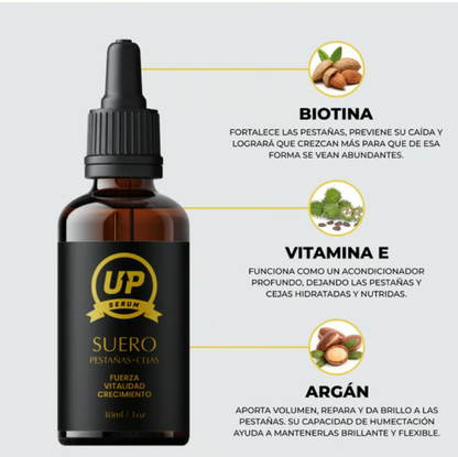 Suero UP Alargamiento de Pestañas y Cejas